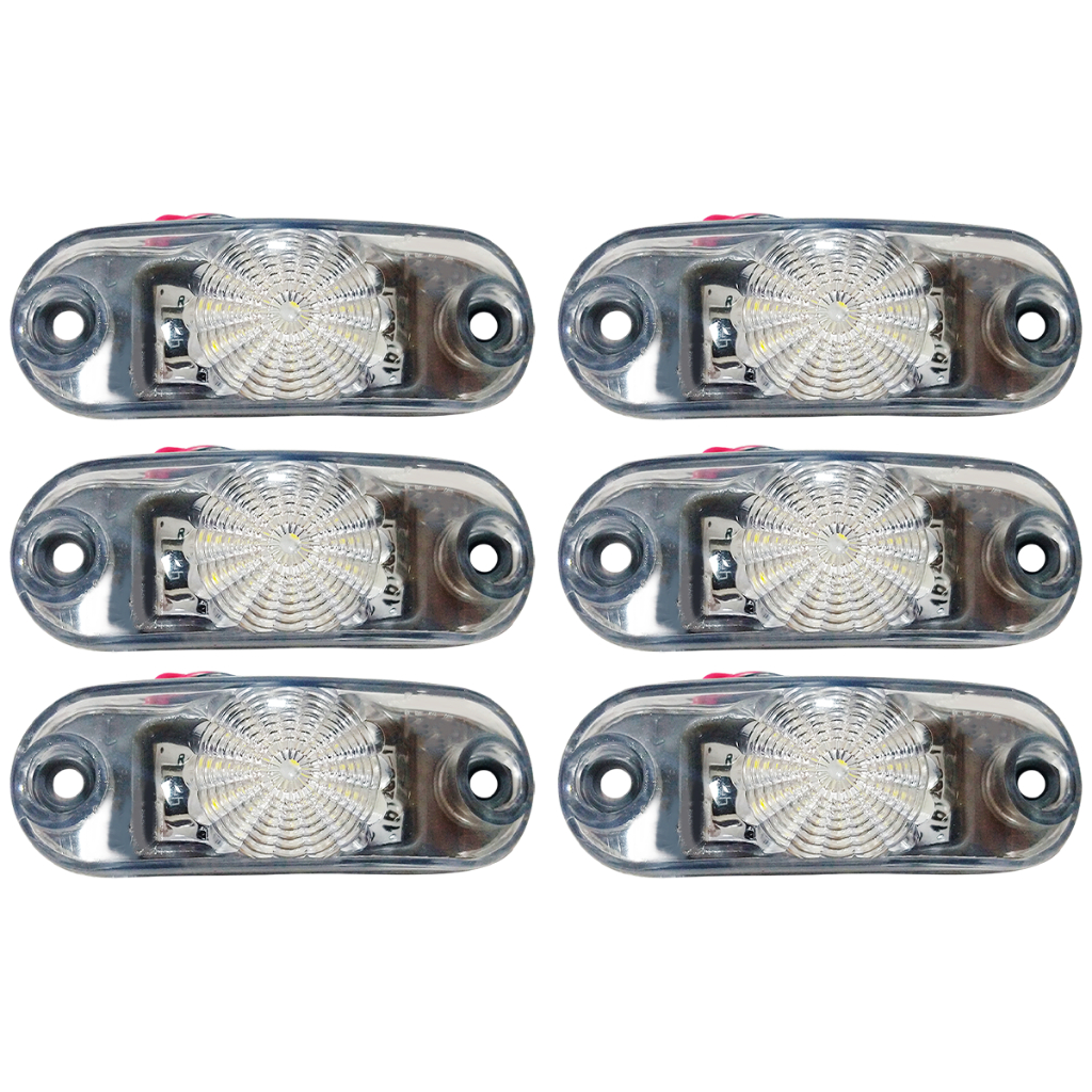KIT LANTERNA DELIMITADORA UNIVERSAL PLACA BAU CARRETA LED BIVOLT CRISTAL em Oferta na Shopee