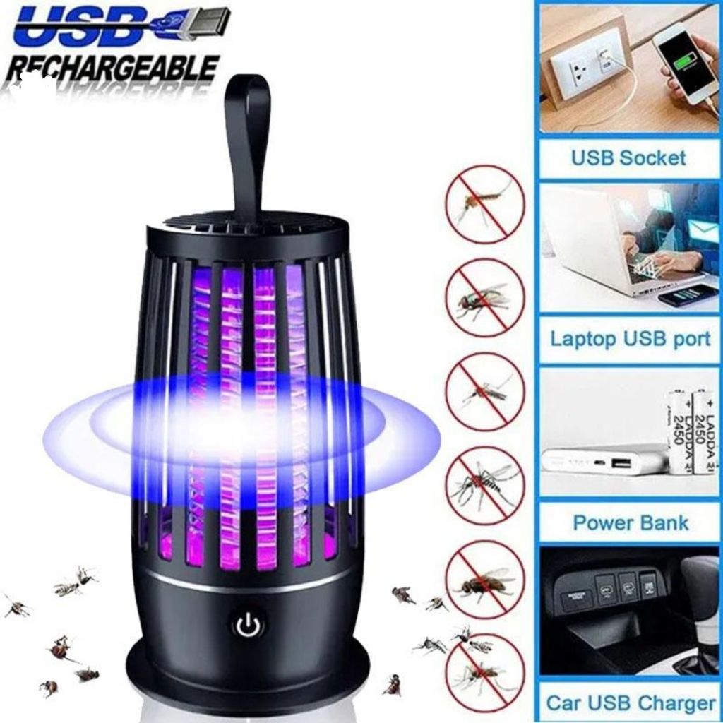 Armadilha De Mosquito Lâmpada Mata Mosquito Repelente de Insetos Led UV Elétrica 360º
