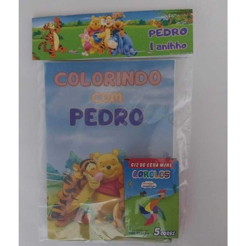 10 -20-30-40 Livrinho de colorir Personalizado com caixinha de mine giz,  lembrancinha, Festa Papelaria, bem vindo a volta as aulas