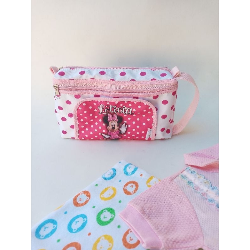 Necessaire do bebê / Necessaire creche / Necessaire porta fralda e lenço umedecido