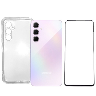 Capa Capinha Case Para Galaxy A55-5G Transparente Anti-Shock + Película 3D em Oferta na Shopee