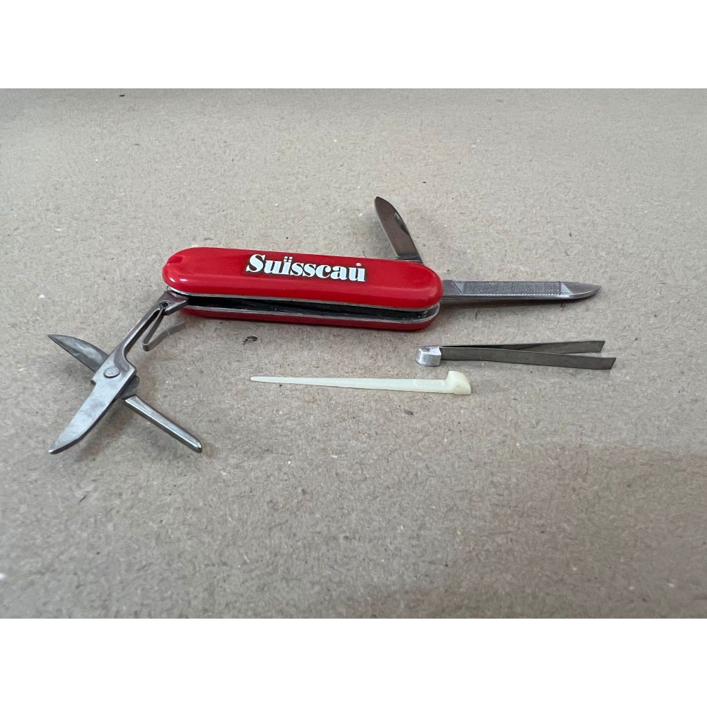 Mini-canivete 6 Em 1 Tesoura Lâmina Lixa Pinça Palito Chaveiro Importado em Oferta na Shopee