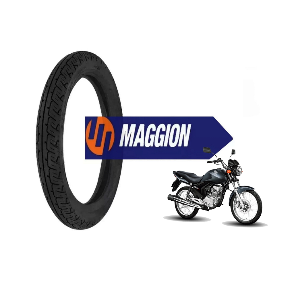 Pneu Dianteiro 275-18 Honda Cg/ Titan 125 150 / Ybr Uso Com Câmara Maggion Winner Novo