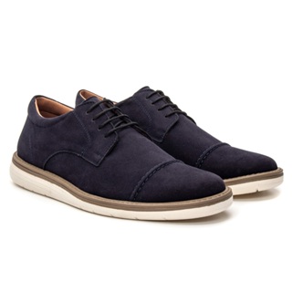 Sapato Social Masculino Camurça Veludo Brogue Couro Camurça Derby Costurado em Oferta na Shopee