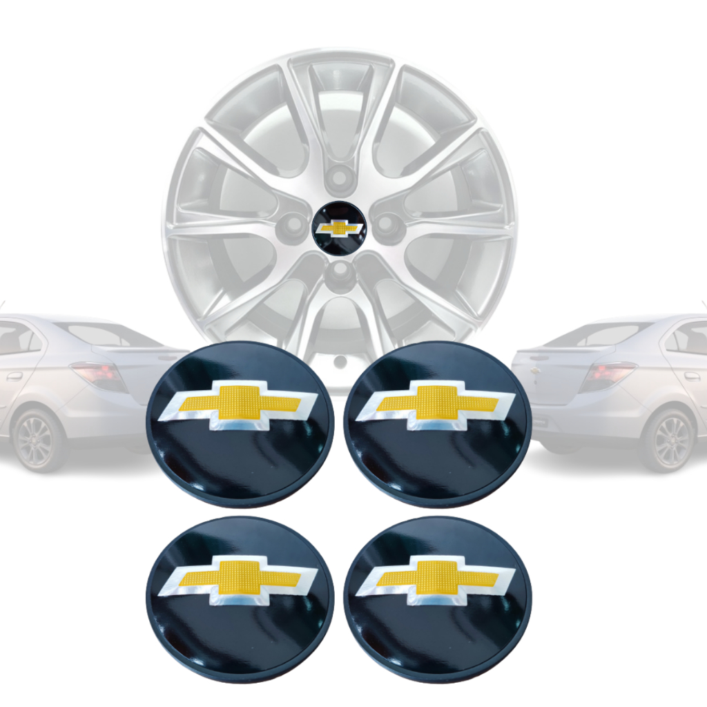 kit jogo 4 Calota Meio Miolo Centro De Roda Gm Vectra Elite 58mm Captiva Vectra GT Spin Astra Meriva SS Onix Cobalt