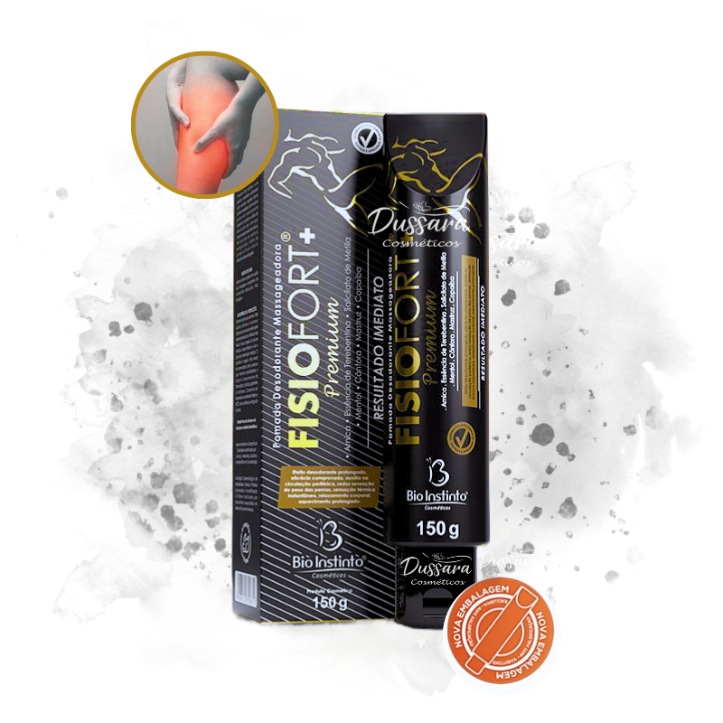 Pomada Massageadora Fisiofort  Bio Instinto | 150g | Desconforto musculares .