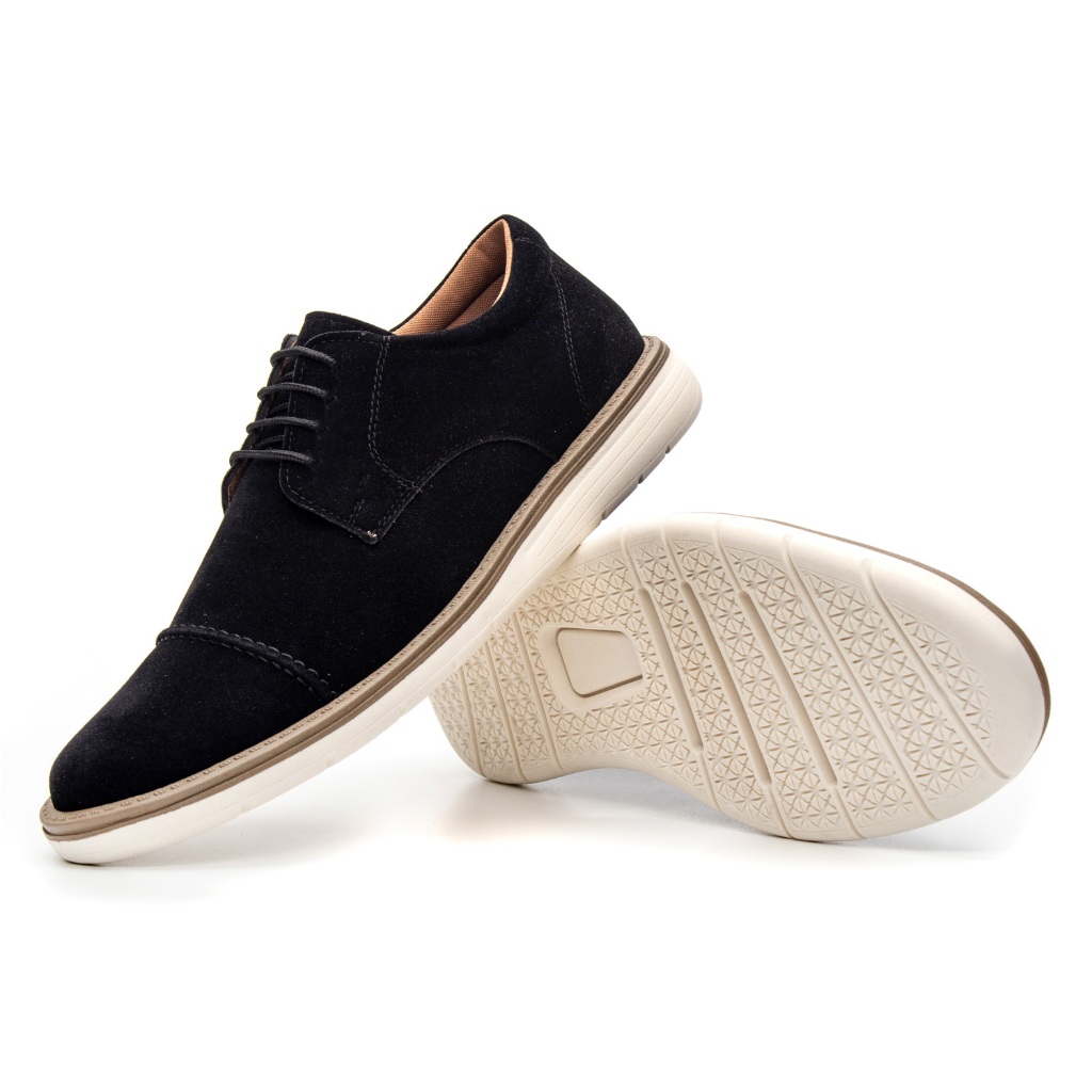 Sapato Oxford Maculino Derby Loafer Sneaker Sola Costurada Esporte Fino