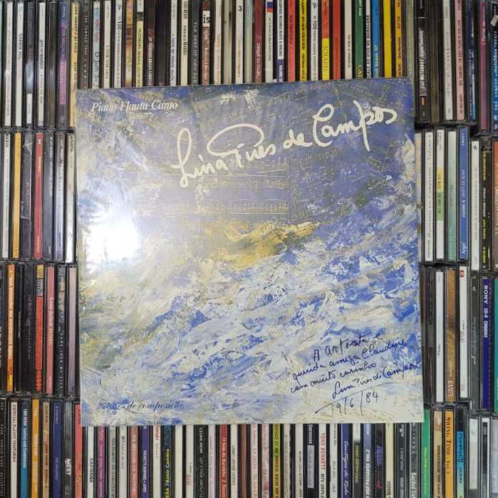 LP DISCO LIMA PIRES DE CAMPOS - PIANO FLAUTA E CANTO (AUTOGRAFADO)