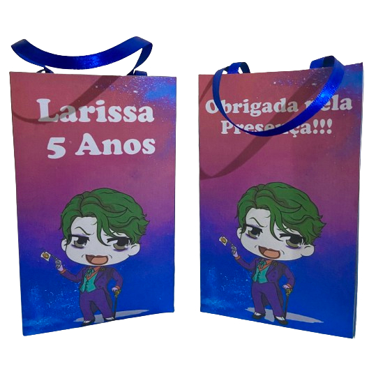 Sacolinha personalizada Coringa 15 unidades