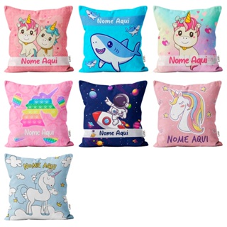 ALMOFADA PERSONALIZADA COM NOME 40X40 HORA DO COCHILO em Oferta na Shopee