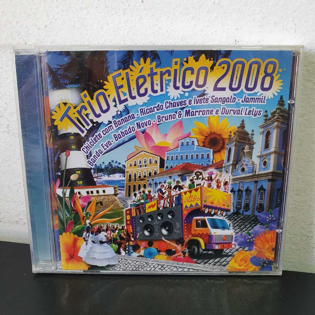CD Trio Elétrico 2008 (Lacrado) Ivete Banda Eva Chiclete Com Banana Ricardo Chaves