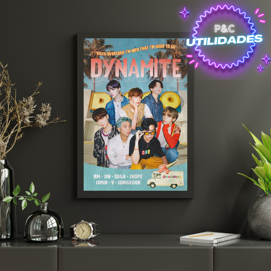 Poster BTS Tamanho Grande A3 Cartaz De Cinema - Quadro kpop - BTS -  Bangtan Boys