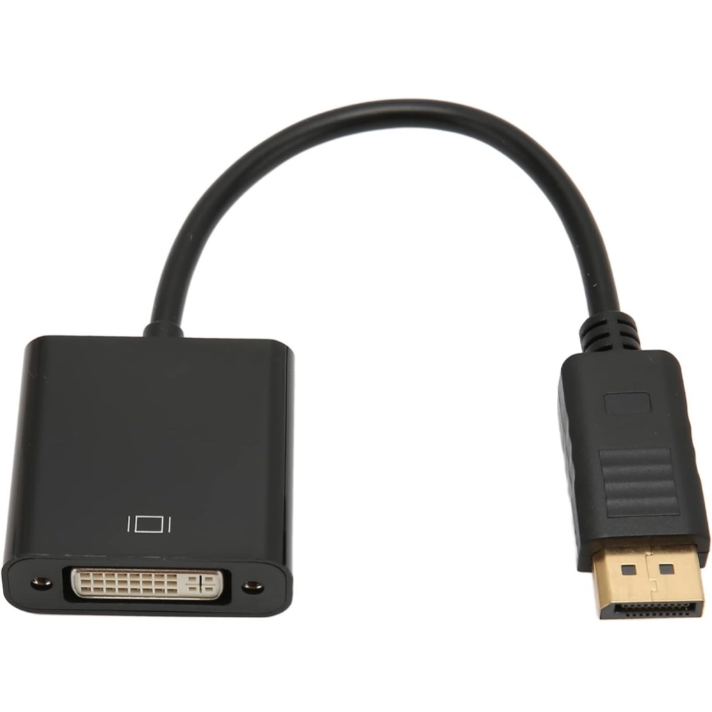 Conversor DisplayPort para DVI, transmissão de sinal estável 4K 1080P Mini DP para DVI cabo adaptador para computadores para HDTV para laptops