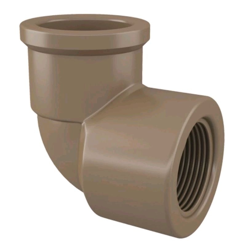 Cotovelo Joelho para Água Soldável Marrom 90° com Rosca 20mmx1/2 - 25mmx1/2 - 25mmx3/4