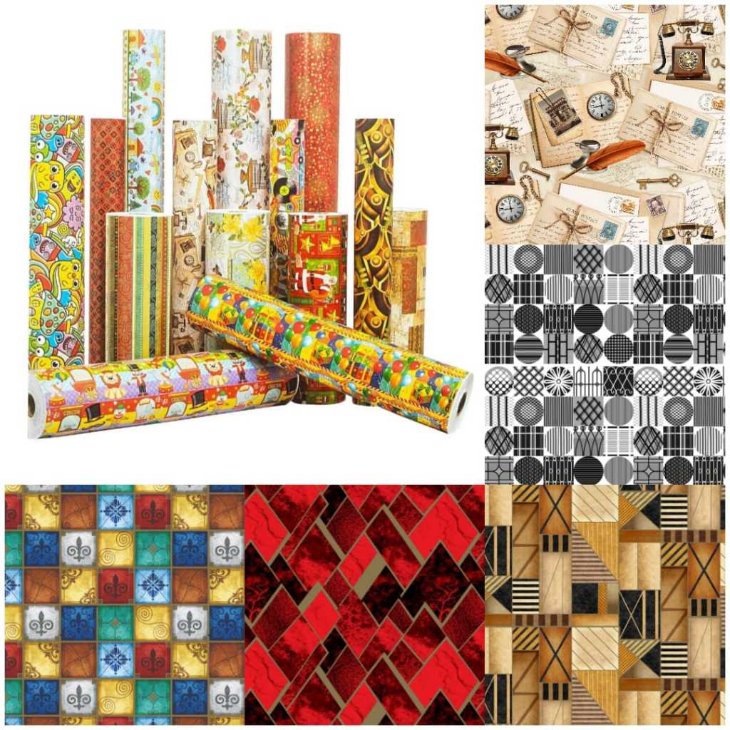 Papel de Presente Masculino Feminino Neutro Casual Bobina Couchê 40cmx100m Promoção!!!