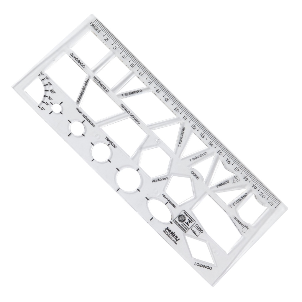 Régua com Formas Geométricas: Onde Comprar | BuscaProdutos