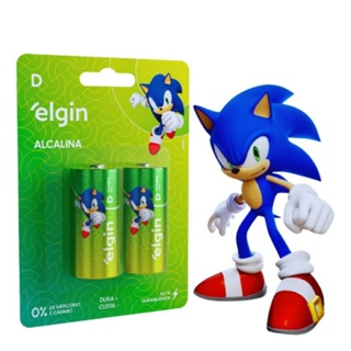 02 Pilhas D Grande Lr20  1,5v  Alcalina Elgin 1 Cartela em Oferta na Shopee