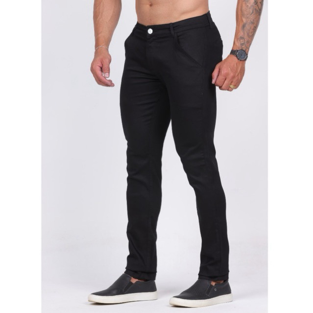 Calça Sport Fino Sarja Tecido Premium com Elastano Alfaiataria Social