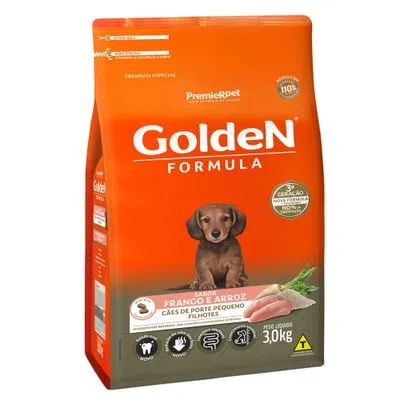 Alimento Golden Formula Filhotes Frango Mini Bits 3Kg