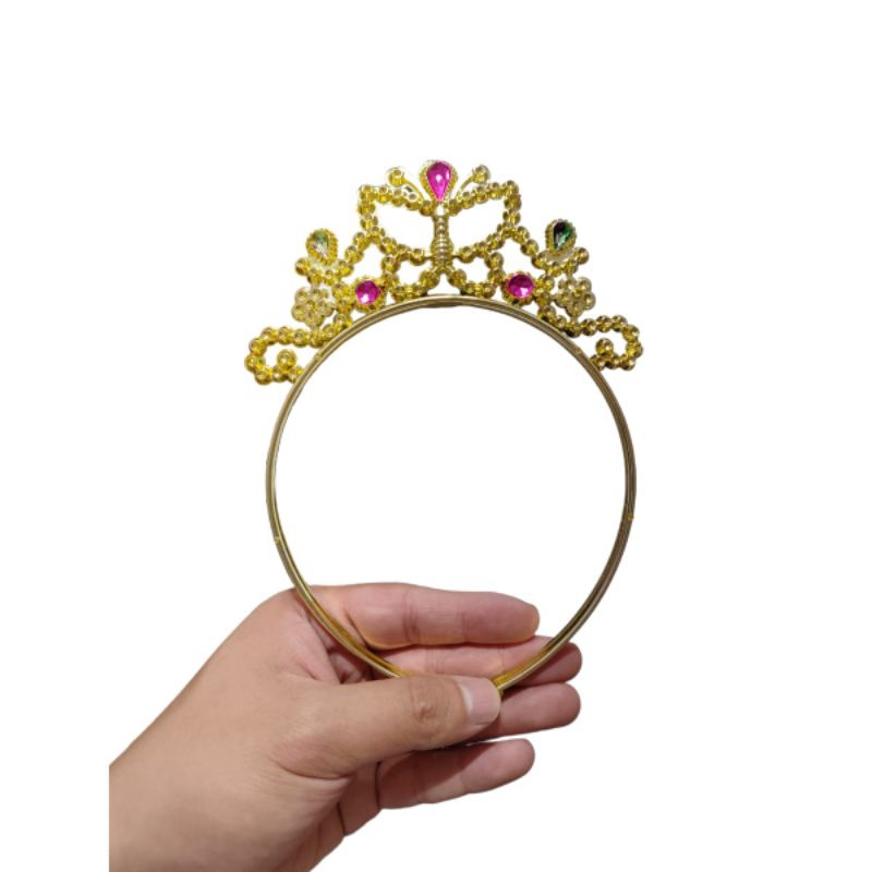 Kit 12 Tiara Coroa Princesa Dourada Fantasia pacote fechado Cosplay Teatro Peça Escola Festa