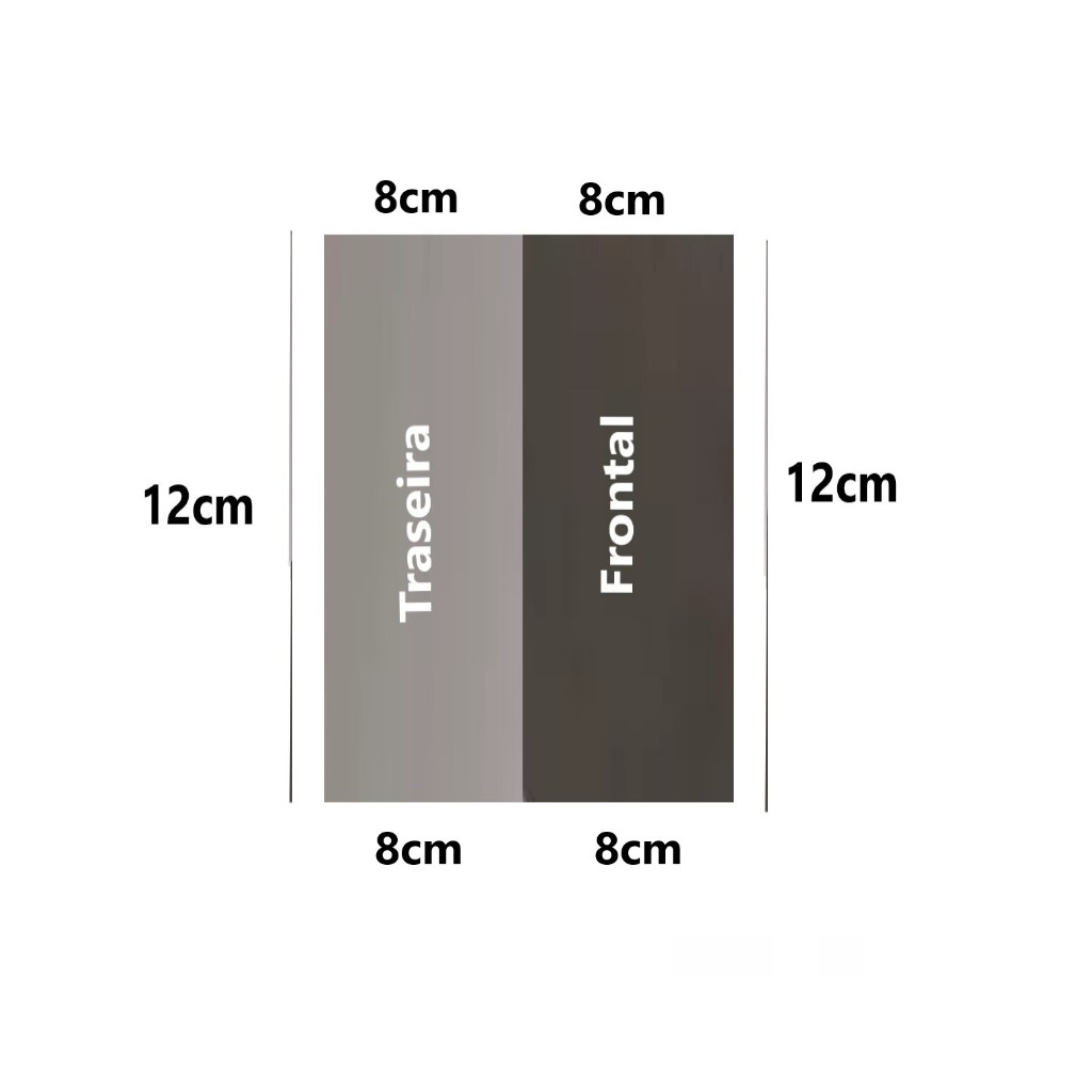 Kit  Película Polarizada + Prateada 12 x 8 cm Para Displays