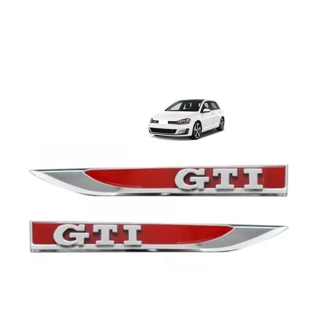 Par Emblema Gti Lateral Do Paralama - Golf Gti 2015/...