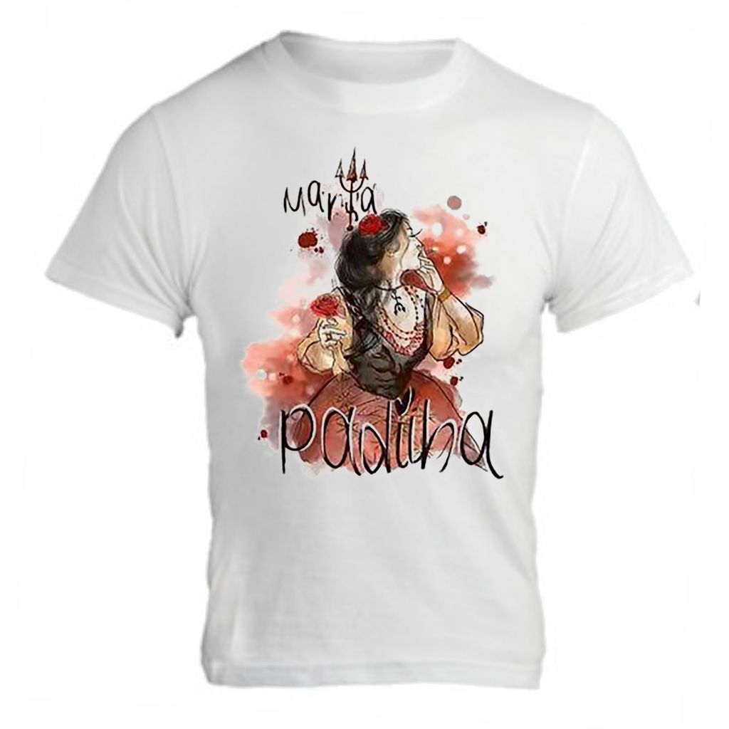 Camiseta Infantil Religião Pomba Gira Maria Padilha Umbanda 60