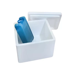 Kit Caixa De Isopor 1 Litro C/ Gelo Rigido 200ml super frio isulina vacinas