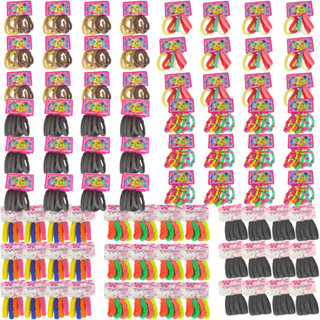 Kit 72/48 Lacinho Xuxinha Rabicó Cabelo Colorido Listradro Envio Imediato