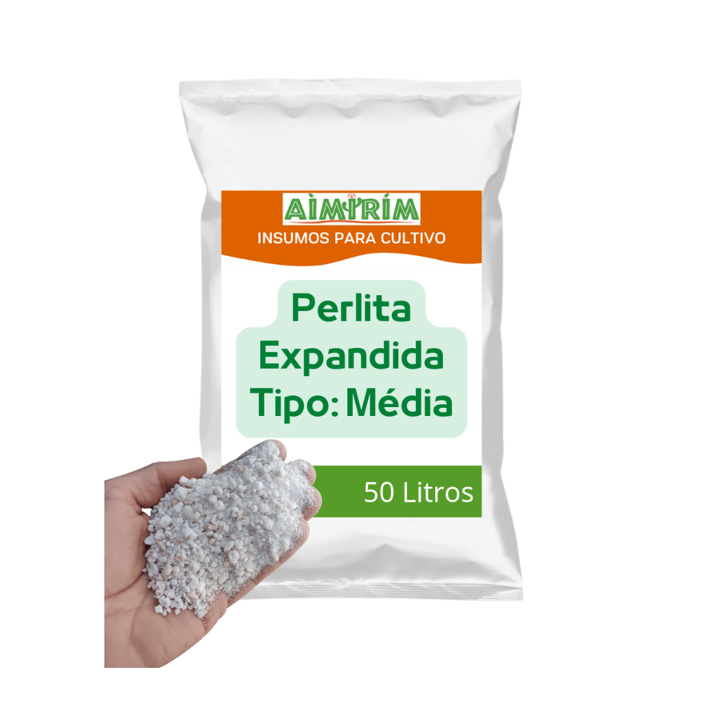 Perlita Expandida Média - 50 litros