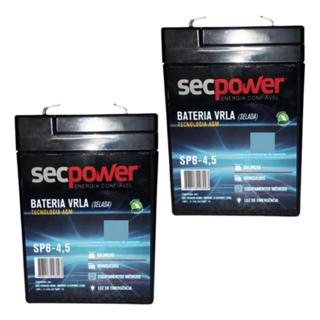 KIT 02 BATERIAS SELADAS 6V 4,5AH BRINQUEDOS , ILUMINAÇÃO DE EMERGÊNCIA ,BALANÇAS , RELOGIO DE PONTO. em Oferta na Shopee
