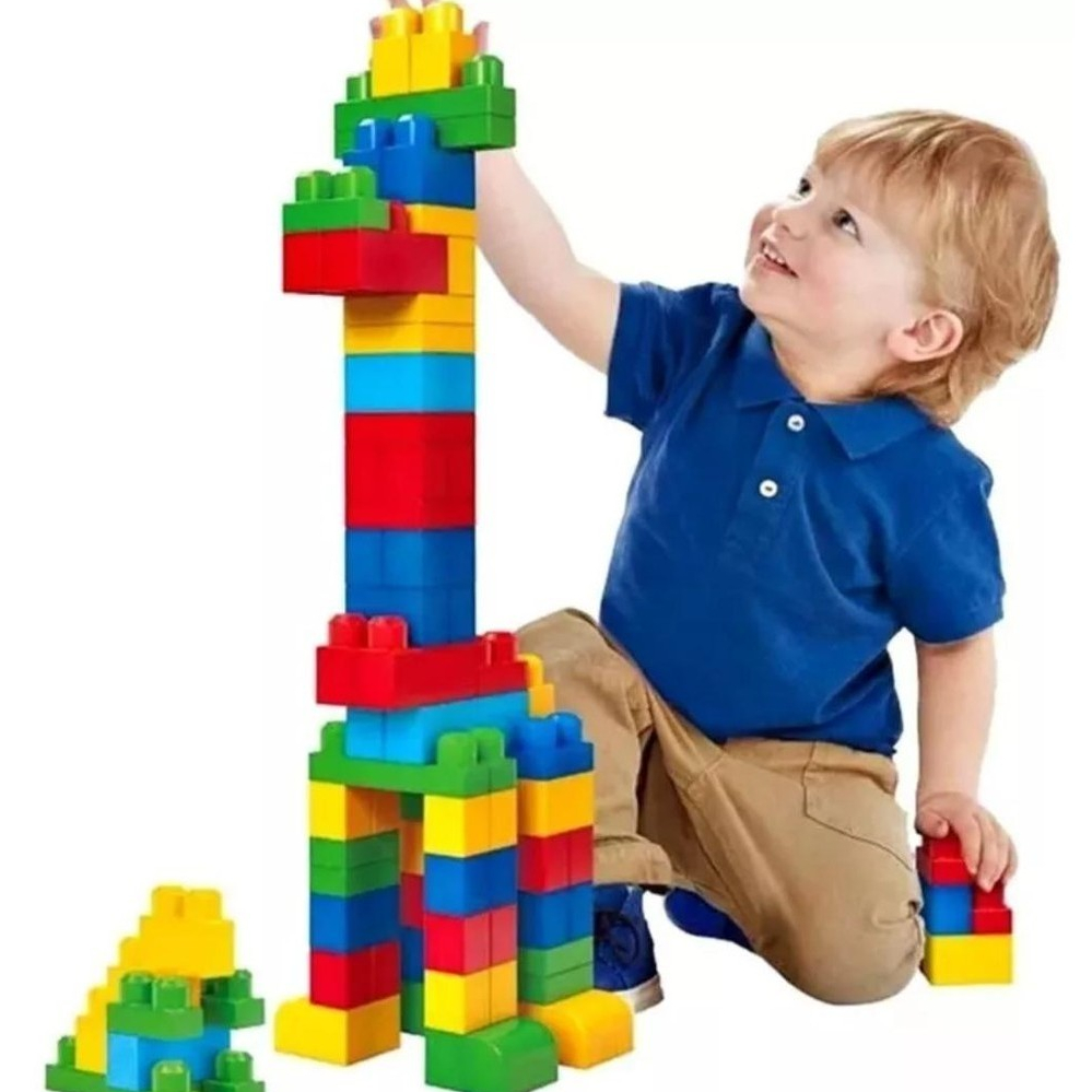 Blocos De Montar Brinquedo Com 77 Peças Grandes Infantil Criança - Envio Imediato - em Oferta na Shopee