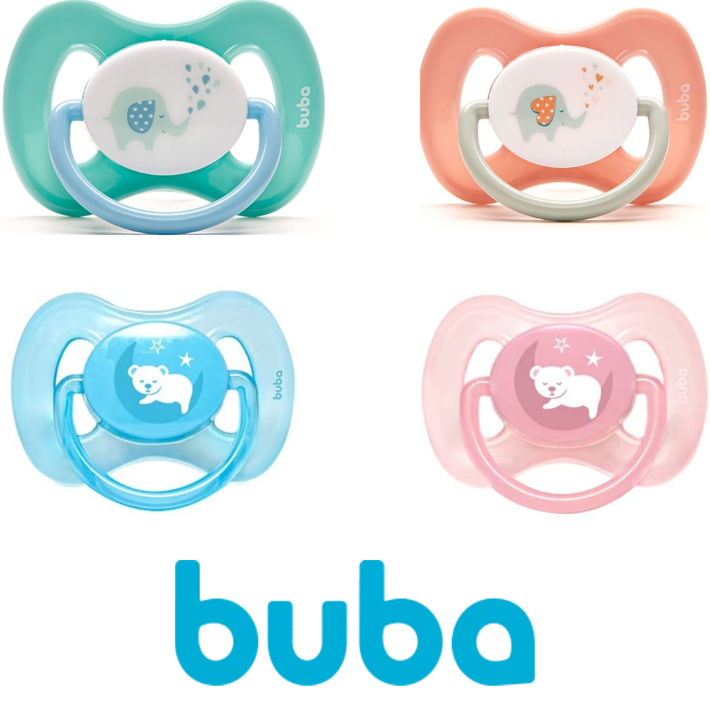 Chupeta Tamanho 1 Comfort Ultra Soft Infantil 0-6 meses com Tampa Protetora -Buba