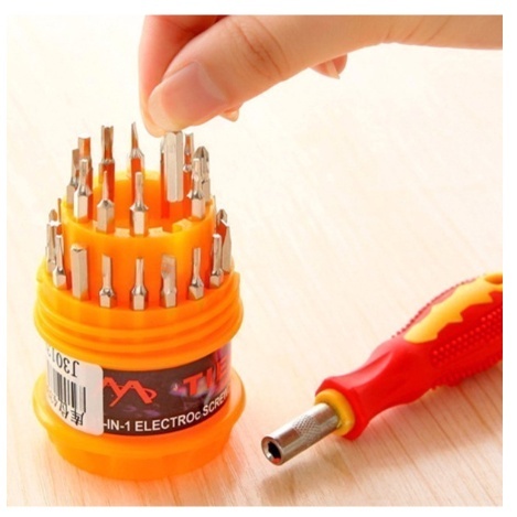 Kit Jogo Ferramenta 31 Peças Chaves Alen Torx Fenda Philips