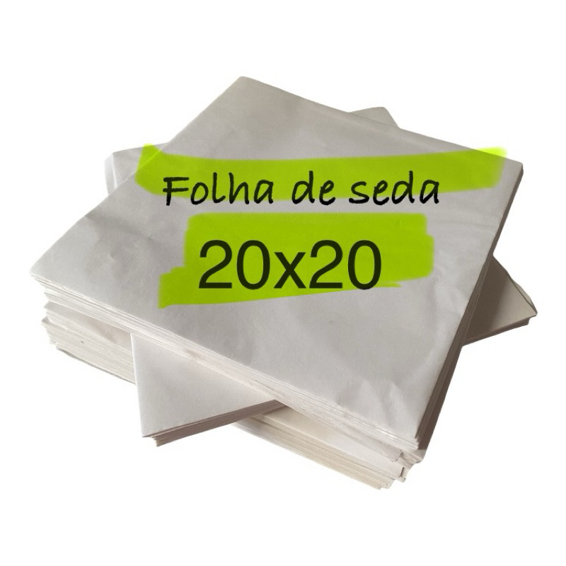 papel de seda  20x20  1000 folhas
