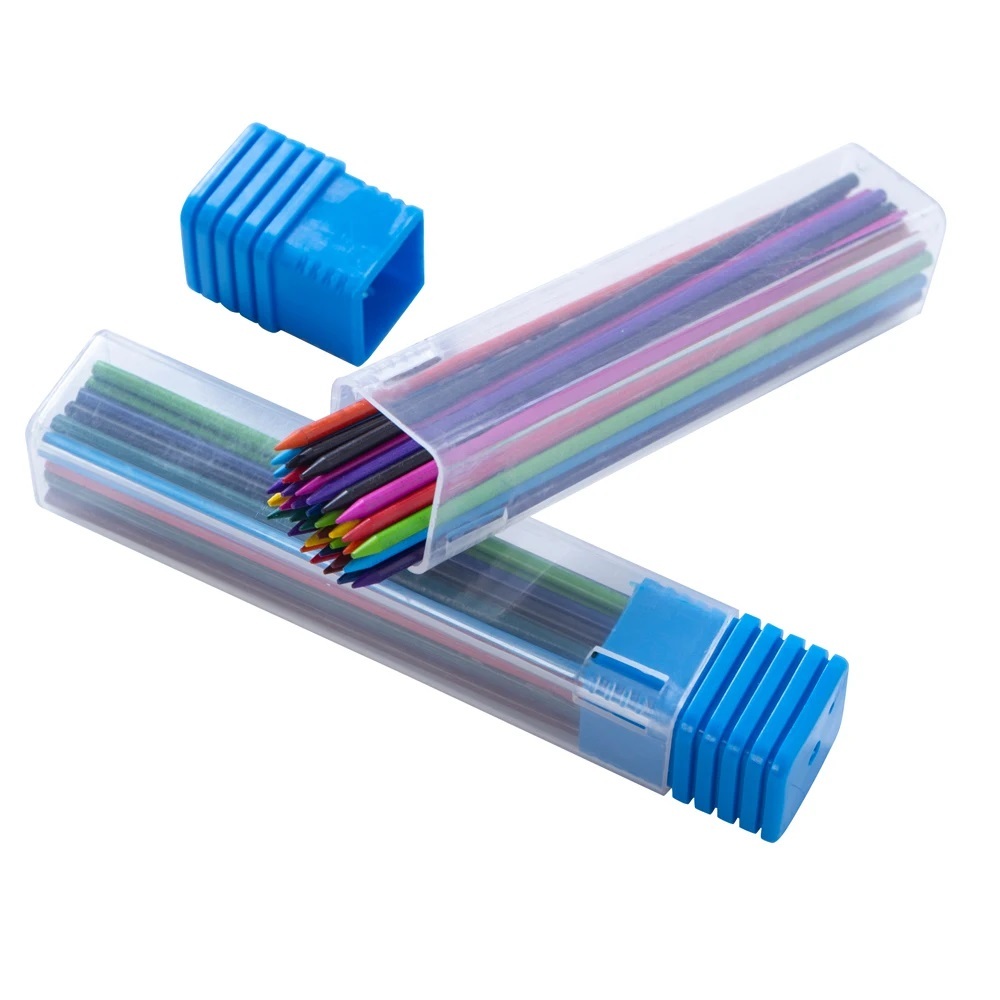 Tubo 36 Minas Grafite Colorido 2.0mm 12 Cores 9 CM