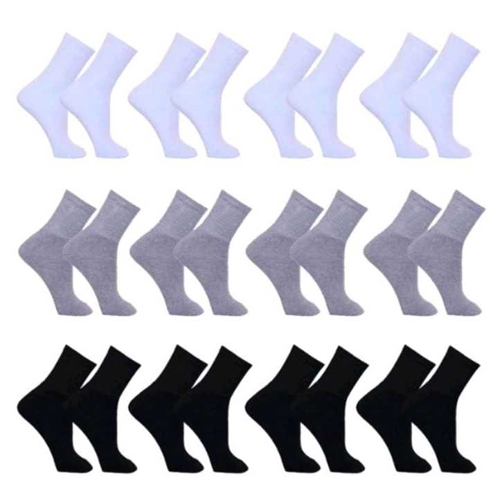 Kit de 3, 6, 12 ou 15 Pares de Meias Masculino/Feminino Cano Alto Sport. * ENVIO EM ATÉ 24 HORAS* — imagem 2 de 2