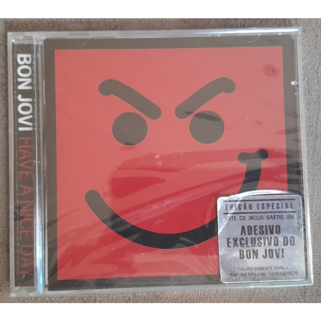 Cd Bon Jovi Have A Nice Day Lacrado com adesivo primeira tiragem 2005