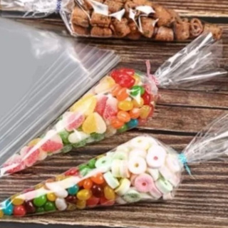 100~400 Saco Plástico Tipo Cone 10x15 Transparente INCOLOR Off em Oferta na Shopee