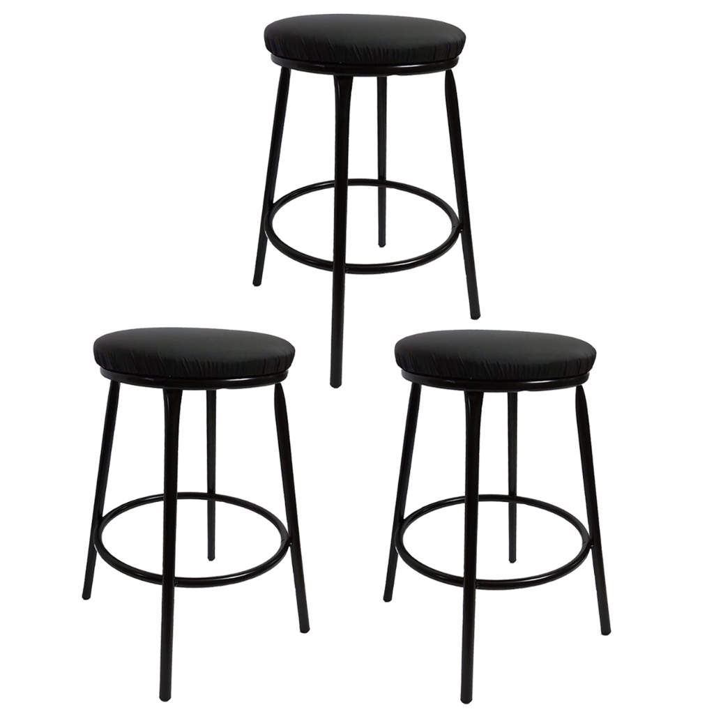 Kit 3 Banqueta Baixa 50 Cm Sem Encosto Para Cozinha-mesa-bar em Oferta na Shopee