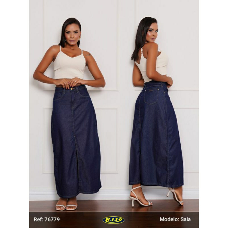Saia Longa Ri19 Moda Evangélica , Moda Country  e  Moda Modesta 38, 40,42, 44 e 46