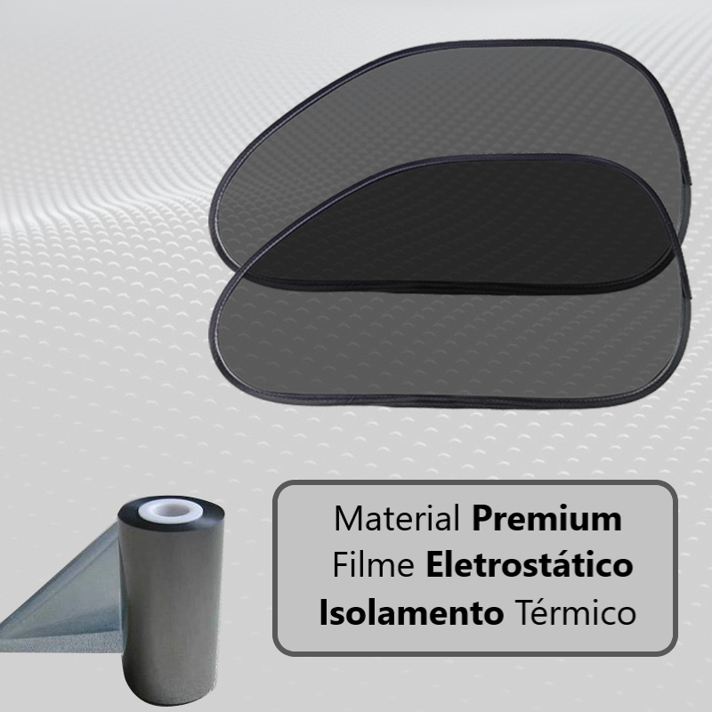 Detalhes do Kit de 2 pçs Protetor Solar para Carro por Absorção Eletrostática Tapa Sol Automotivo