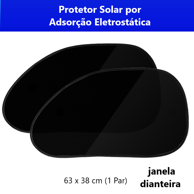 2 pçs Protetor Solar Lateral para Carro Adesão Eletrostática Sem Ventosa UV · foto 2