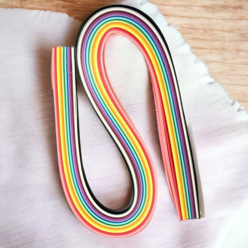 Kit 120 Tiras De Papeis Coloridos Quilling Filigrama