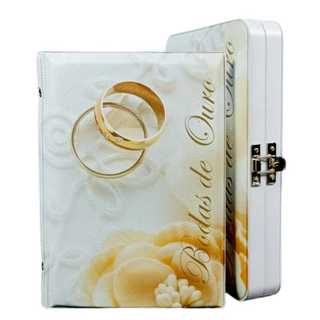 Álbum De Fotos Maleta Bodas De Ouro 80 Fotos