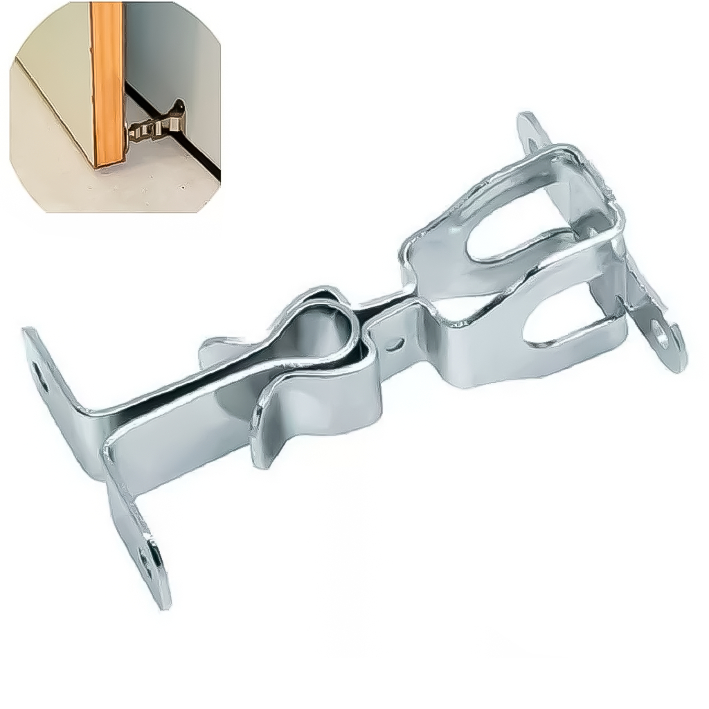 Trava Fixador Para Porta Parede Metálico Cromado Soprano em Oferta na Shopee