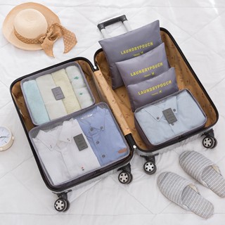 Kit 6 Necessaire Organizador De Mala De Bagagem Viagem em Oferta na Shopee