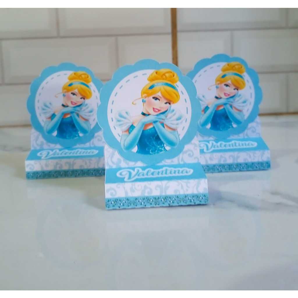 Porta Bis duplo da Cinderela - Lembrancinhas personalizadas - caixinhas para festa