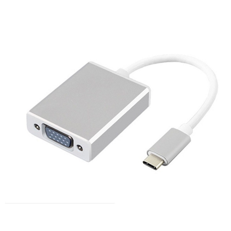 Adaptador Conversor Usb-c 3.1 Type-c Macho Para Vga Fêmea