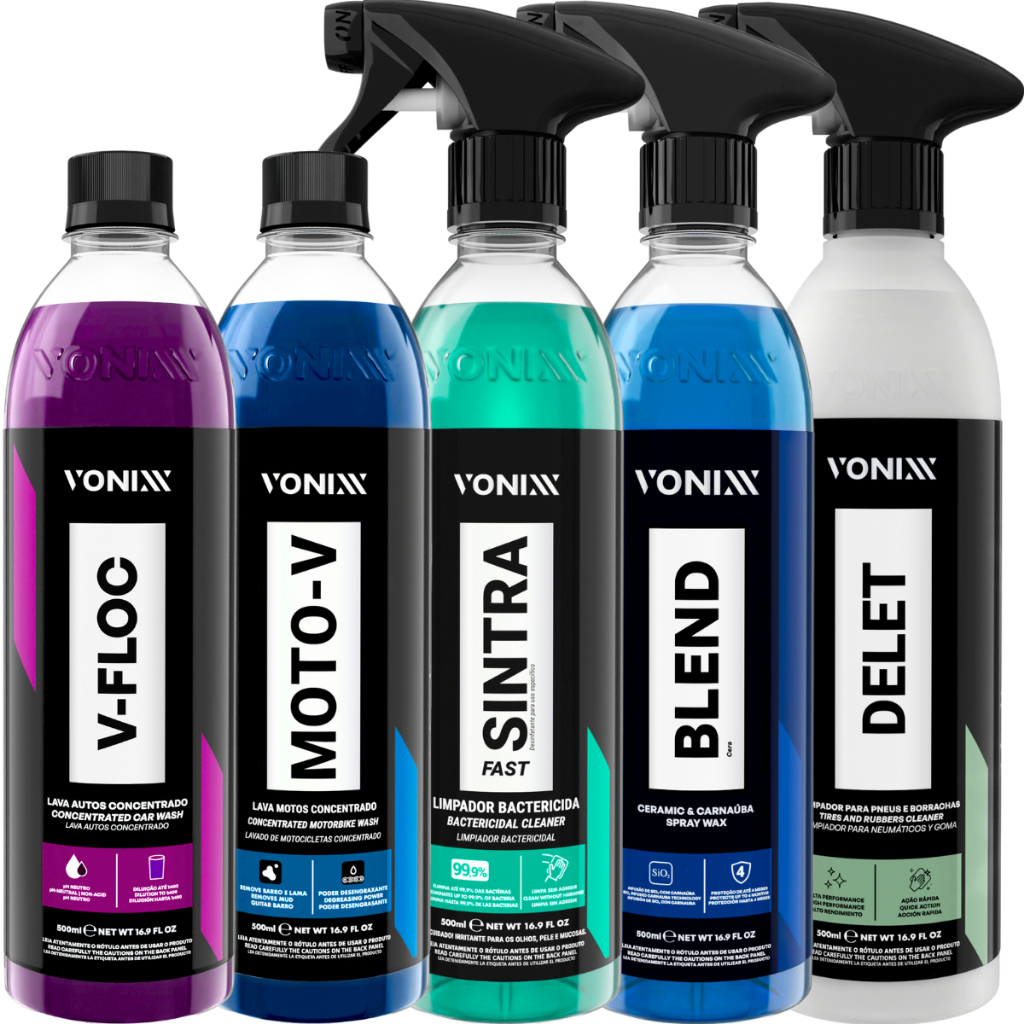 Delet Limpador de Pneus Borracha Moto-V V-Floc Shampoo Sintra Blend Spray Vonixx em Oferta na Shopee